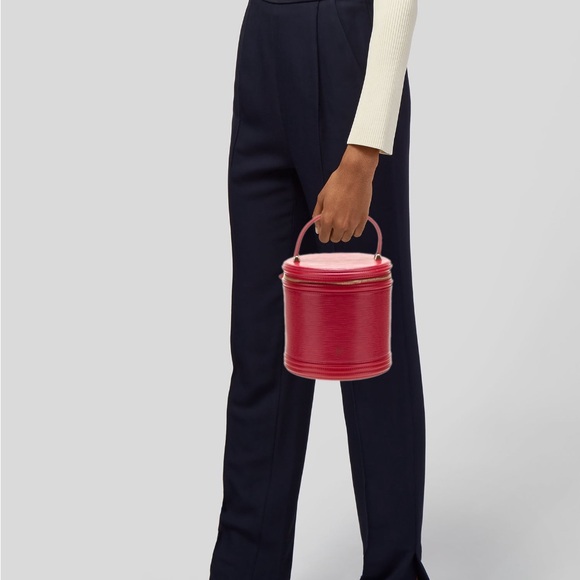 Louis Vuitton Cannes Vanity Red Leather Monogram Epi In Beautiful Condition! - Picture 11 of 11